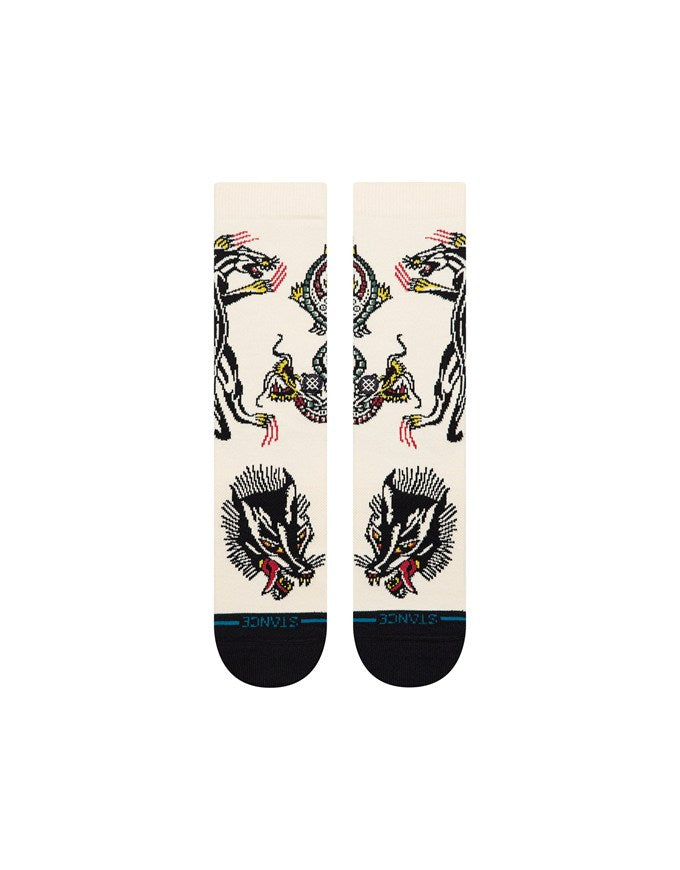Stance Battle Crew Socks | Cream